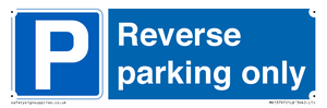 Reverse parking only